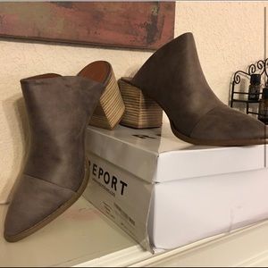 Brown booties - brand new in box!
